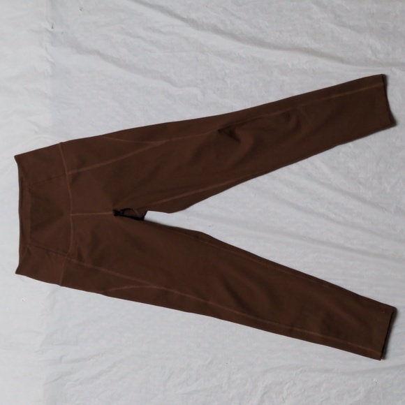 Girlfriend Collective 4008 Compressive High Rise Leggings Cropped Brown Sz XS - Picture 2 of 5